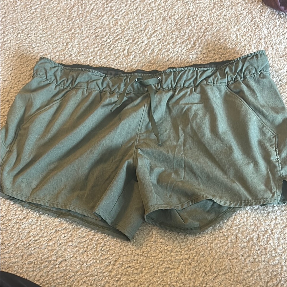 Under Armour Olive Green Drawstring Shorts